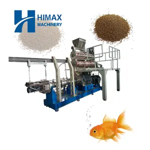 Extrudeuse d'aliments pour poissons de 1 à 2 tonnes par heure pour le traitement des aliments pour poissons aquatique, prix de la machine de fabrication