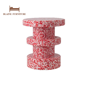 Meubles de salon de forme spéciale à la mode Table d'appoint colorée taille personnalisée matériau PE-BD Design moderne Table d'appoint - Product Image 6