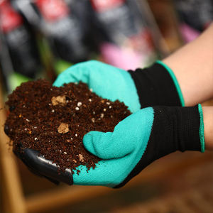 قفازات عمل مطاطية مقاومة للماء مزودة بأطراف مخالب تسمح بتهوية القدم قفازات للحدائق للاحتفاظ بالحفر والزرع - Product Image 6