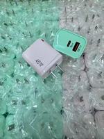 Cargador Rápido GaN de Alta Calidad con 2 Puertos (A + C) PD45W, Enchufe US/EU, para iPad y iPhone, Carga Rápida para iPhone 17 Pro Max