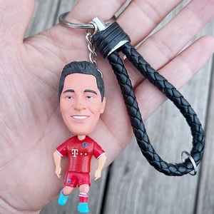 Figurines de dessins animés de stars du football YY, C. Ronaldo, Neymar, Vinicius, Mbappé, Bellingham, porte-clés en PVC - Product Image 6