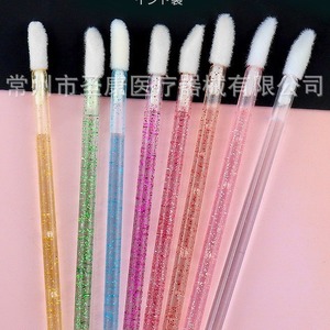 Brocha de labios portátil al por mayor, brocha de brillo labial flocada, herramienta de maquillaje, liquidación de brochas de maquillaje. - Product Image 1