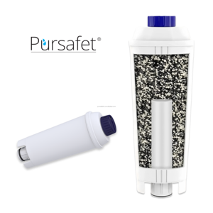 <span class=keywords><strong>Filtre</strong></span> à eau de remplacement pour machine à café De'Longhi DLSC002, machine à expresso manuelle avec réduction des odeurs et des saveurs, certifié WQA - Product Image 1
