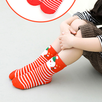Chaussettes d'hiver épaisses et chaudes en tricot pour enfants, style Terry Fuzzy, pour Halloween et Noël