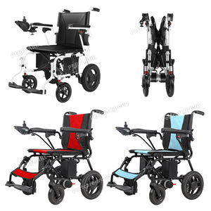 2025畅销书舒适实惠可折叠电动轮椅500瓦电机双电池45千米轻型电动轮椅 - Product Image 3