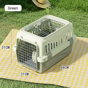 Renkli Sert Plastik Küçük Hayvan Taşıma Kafesi Havayolu Evcil Hayvan Taşıyıcısı Köpekler ve Kediler için Açık Hava Taşıma Kutuları - Product Image 6