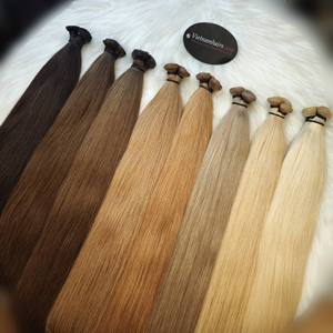 Extensions de cheveux vierges vietnamiens professionnels, tissage Genius, cheveux Remy, fournisseur en gros - Product Image 5