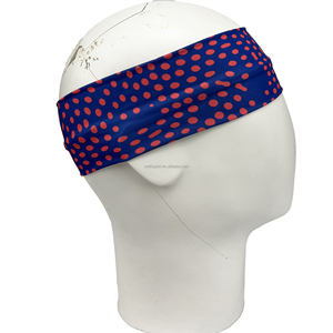 Bandeau de sport en spandex fin personnalisé avec impression camouflage, pois et tournesol pour la course, la gym, l'exercice, le cyclisme et l'utilisation avec un <span class=keywords><strong>casque</strong></span> - Product Image 4