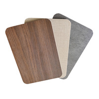 5mm, 8mm 1220*2800mm, 2900mm PVC feuille de charbon de bambou placage de Grain de bois panneau mural en bois miroir Flexible