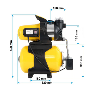 Trupow 1300W 5000L/H Sistema <span class=keywords><strong>de</strong></span> <span class=keywords><strong>agua</strong></span> doméstico con interruptor <span class=keywords><strong>de</strong></span> presión y prefiltro, bomba <span class=keywords><strong>de</strong></span> chorro <span class=keywords><strong>de</strong></span> refuerzo <span class=keywords><strong>de</strong></span> <span class=keywords><strong>agua</strong></span> automática <span class=keywords><strong>para</strong></span> uso doméstico - Product Image 3