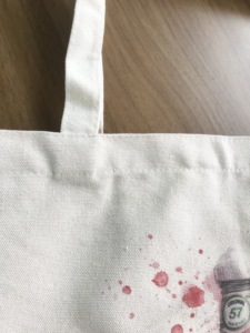 Grand sac en toile de coton avec motif rayé, sacs de courses réutilisables personnalisés pour les courses, personnalisés avec impression de logo - Product Image 2