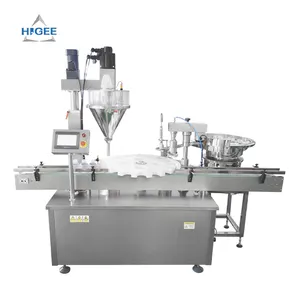 Higee dry powder filling capping machine Multifunctional bottle can jar filling machine