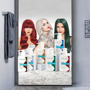 MELAO OEM Disponible, Tinte Capilar Semipermanente en Crema y Polvo, a Base de Plantas, de Grado Cosmético, No Dañino, Color Verde, para el Cabello - Product Image 3