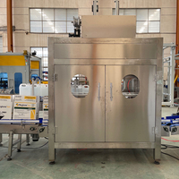 Botella de agarre robótica completamente automática/latas envolventes alrededor de caja de embalaje de cartón máquina de encuadernación línea de envasado de bebidas