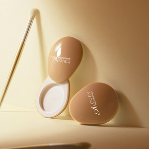 Dễ Thương Xoay Mở Hình Dạng Lê Duy Nhất Rỗng <span class=keywords><strong>Eyeshadow</strong></span> Palette Container Rỗng Blush Nhỏ Gọn Trường Hợp - Product Image 1