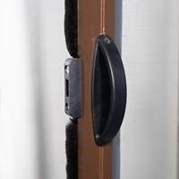 Moustiquaire rétractable anti-moustiques la plus populaire, enrouleur anti-insectes en aluminium pour porte de chambre