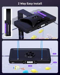 Lámpara <span class=keywords><strong>LED</strong></span> para <span class=keywords><strong>Acuario</strong></span> Marino Seaoura SR-691 de 120W, Iluminación <span class=keywords><strong>Programable</strong></span> de Espectro Completo para Arrecifes y Corales con Temporizador Ajustable - Product Image 6