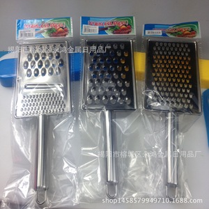 Stainless Steel Square Cheese <b>Grater</b> With Handle Small Holes Large Size For <b>Ginger</b> Radish Grating - Product Image 5