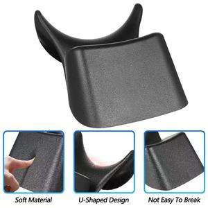 Almohada Moderna Negra de Cuero PU para Salón de Belleza con Soporte de Espuma para Lavacabezas - Product Image 3