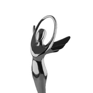Estatuilla <span class=keywords><strong>de</strong></span> Ángel Dorada <span class=keywords><strong>de</strong></span> Aleación Fundida a Medida, Figura <span class=keywords><strong>de</strong></span> <span class=keywords><strong>Dama</strong></span> 3D con Alas - Product Image 5