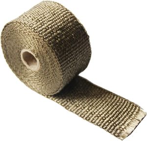 Envoltura Térmica de Protección, Envoltura de <span class=keywords><strong>Escape</strong></span> de Titanio, Envoltura <span class=keywords><strong>Aislante</strong></span> de <span class=keywords><strong>Escape</strong></span> de Titanio Tejido <span class=keywords><strong>para</strong></span> Motocicleta - Product Image 2