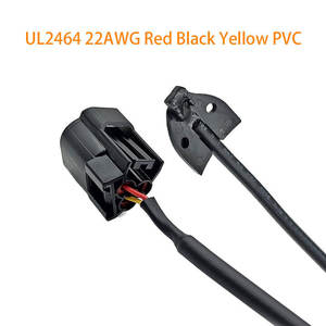 ชุดสายเคเบิลแบบกำหนดเอง ขั้วต่อเซ็นเซอร์คันเร่ง 3 ขา สีแดง ดำ และเหลือง สายไฟขนาด 22AWG - Product Image 4