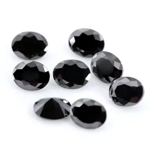 Wholesale price hot sale 1 carat black color diamond mosssanite price for necklace moissanite black diamond gemstone