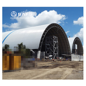 Gran lapso de diseño de la estructura de acero arco seco Sistema de <span class=keywords><strong>refugio</strong></span> del marco del espacio Bin carbón cobertizo de jardín - Product Image 3