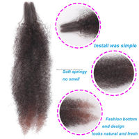 Cheveux Afro Kinky en vrac pour tresses, Marley Afro Bulk Kinky Afro Twist