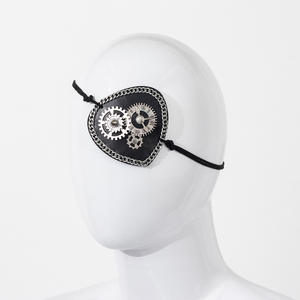 ชุดคอสเพลย์ย้อนยุคสำหรับงานปาร์ตี้วันฮาโลวีนอุปกรณ์ประกอบฉากคอสเพลย์พังก์นาฬิกาตอกหมุดที่ปิดตาหนัง - Product Image 2