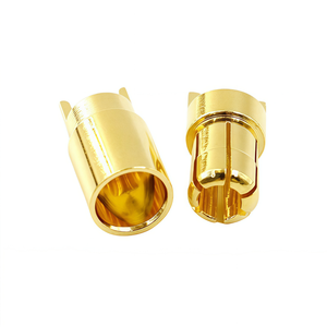 Juego de Conectores de Bala Chapados en Oro Amass GC6010-M GC6010-F, Conector de Alta Corriente de 6.0 mm y 60 A de Cobre Puro para Motor RC y ESC - Product Image 1
