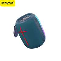 Altavoz Inalámbrico Portátil Awei Y525 para Exteriores con Subwoofer de Bajos Potentes Originales e Iluminación LED RGB, Nuevo