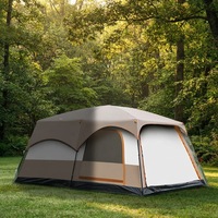 Carpa de Camping Familiar de Lujo 2 en 1, Impermeable, de Tela Oxford, para las Cuatro Estaciones, Doble Capa, para 5-8 Personas, Más Vendida