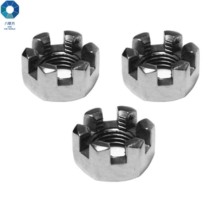 Tuerca almenada <span class=keywords><strong>de</strong></span> alta calidad DIN 935 Tuerca <span class=keywords><strong>de</strong></span> Castillo hexagonal chapada en zinc - Product Image 2