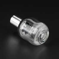 Flacon de parfum en verre transparent de luxe 15 ml avec bouchon argenté, finition mate de haute qualité, emballage diffuseur 100 ml 10 ml, bouchon à vis personnalisé
