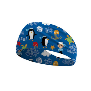 Kids <b>Sports</b> <b>Headband</b> Wide Sweat-Absorbent Breathable Outdoor Cycling Cartoon Print Children's Sweatband - Product Image 5