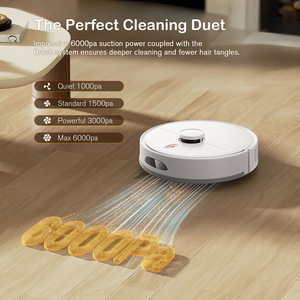 Pet Friendly Robotic Vacuum Cleaner 1-2L Dust Box Laser Navigation Auto Recharge Sweeping Suction Mopping For Pets - Product Image 4