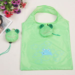 Nueva bolsa de compras con estampado de cerdito reciclado de comestibles, bolsa de compras de poliéster plegable para supermercado - Product Image 4
