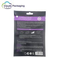 Masque imprimé à fond noir personnalisé sac d'emballage en plastique cosmétiques produits de soins de santé lavage produits de soins sac d'emballage