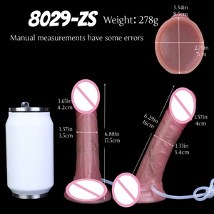 SXXY Dildo de Piel Suave de 6 Pulgadas, Dildo Realista con Eyaculación, Tapón Anal para Vagina, Estimulación del Punto G, Juguetes Sexuales - Product Image 2