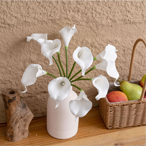 Eva Mini Calla <span class=keywords><strong>Lily</strong></span> Ins phong cách trang trí bán buôn đám cưới hoa nhân tạo nhà tiệc cưới cầm tay hoa Sản phẩm mới - Product Image 6