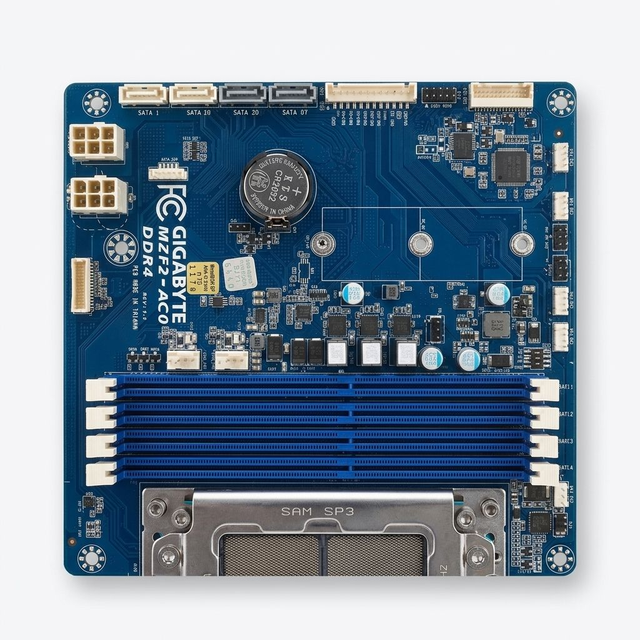 GIGABYTE MZF2-AC0 AMD Server Motherboard with DDR4 RAM 10 Expansion Slots M.2 NVMe & SATA SSD Support