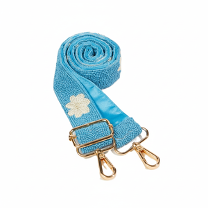 Correa de bolso con cuentas de semillas de estilo estrella con opciones de diseño geométrico, correa de bolso con cuentas hecha a mano para eslinga bohemia y bolsos de hombro - Product Image 1