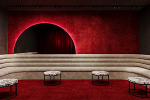 Conception personnalisée d'intérieur de boîte de nuit au design moderne et contrasté rouge-noir, avec sélection de matériaux et conception 3D - Product Image 5