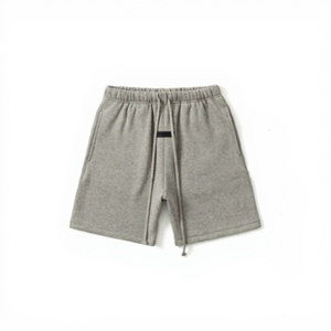 Shorts courts pour hommes Essentials, coupe ample en coton avec cordon de serrage, style américain tendance, collection Printemps/Été, ligne dédiée transfrontalière - Product Image 3