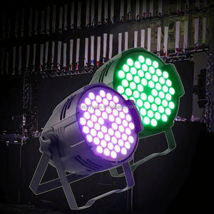 54-LED ultrafino IP65 impermeable etapa luz árbol a todo color RGBW teñido 3 vatios Par luz para iluminación de club nocturno al aire libre - Product Image 1