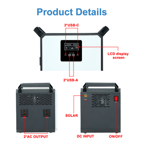Station d'alimentation portable 300W <span class=keywords><strong>Ups</strong></span> Station d'alimentation portable Sauvegarde de données Station d'alimentation 12.8V pour le camping en plein air Générateurs de station d'alimentation portable - Product Image 4