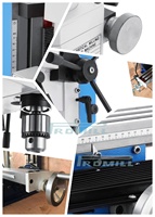 Machine à percer et à fraiser Promill ZX7016 ZX7025 ZX7032, type banc, léger, vertical, broche MT2, course de 80/110/130 mm