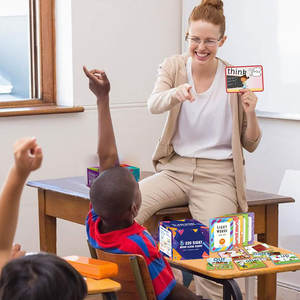 OEM ODM フラッシュカード 子供 幼児 視覚単語 モンテッソーリ玩具 未就学児 学習 教育 フラッシュカード メモリーカードゲーム - Product Image 5