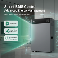 Système de Stockage d'Énergie Domestique Tout-en-un ESS LiFePO4 4 kW, Batterie 8 kWh, Hybride Solaire avec BMS Intelligent